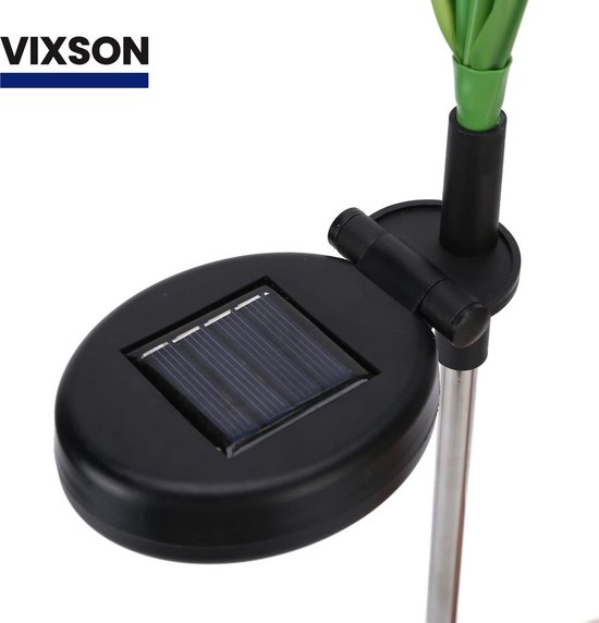Vixson - Éclairage Solar de jardin - Lampe à Bloem - Lampe à fleurs - Éclairage d'ambiance extérieur - Éclairage extérieur à Énergie solaire - Blauw - BLOSSUN
