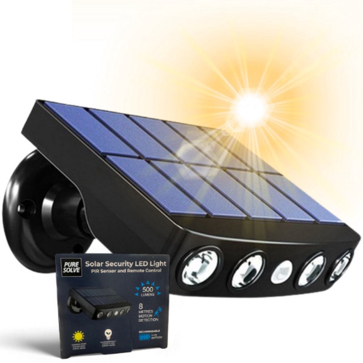 Solar buitenlamp met bewegingssensor – Bewegingssensor – Solar - Zonne-energie – Beveiligingslamp -