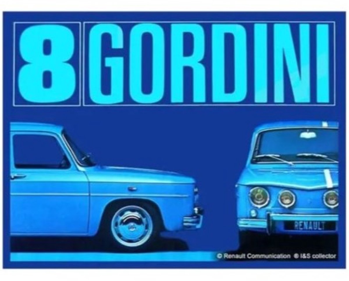 koelkastmagneet Renault 8 Gordini