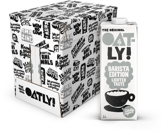 Oatly Haver Barista Lighter TasteEdition - 6 stuks - (6L) - Houdbare plantaardige melk - Barista Lighter Taste - Voordeelverpakking