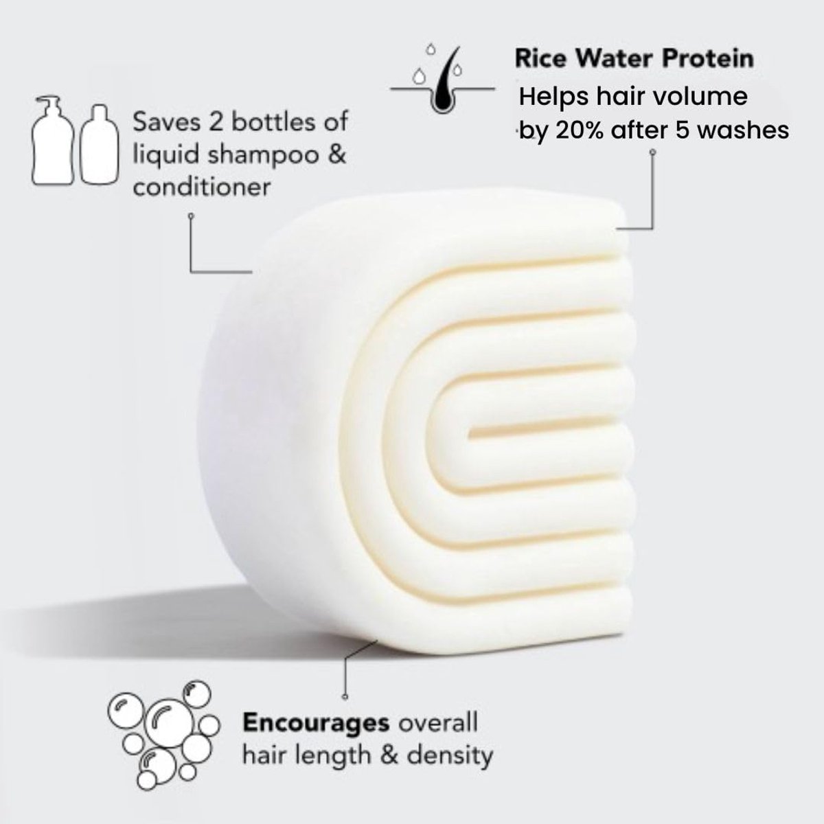 Kitsch Rice Water Shampoo Bar & Conditioner Bar set