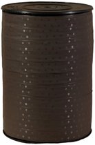 Krullint met stip bruin – 10 mm × 228 m – Cadeaulint