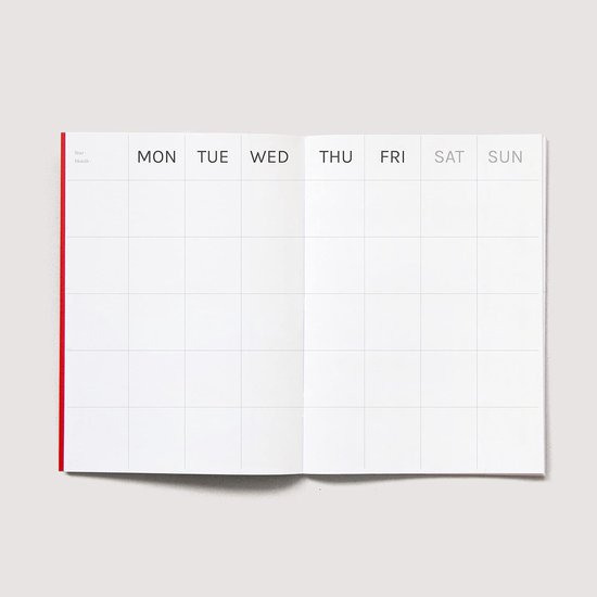Pedrita Parker A4 maandplanner tijdloze maandplanner met 52 vellen motief Heblate Bonito formaat 52 paginas