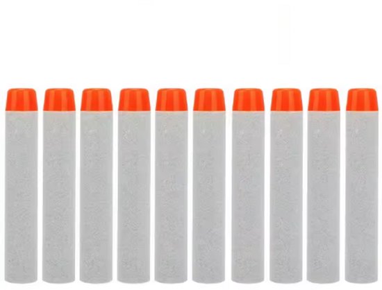 Universele Dartpijltjes geschikt voor NERF Blasters - Pijltjes - Darts - Bullets - 10 stuks - Grijs