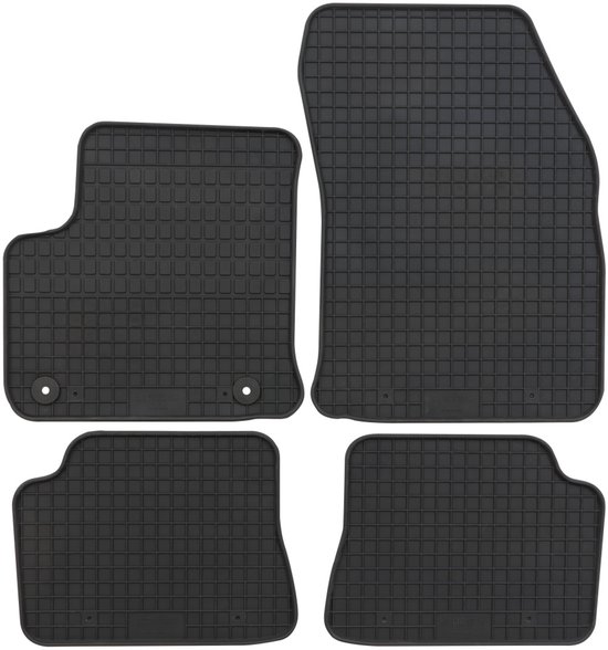 MOTOS Velours standaard vloermatten auto compatibel met Opel Zafira A 2003-2005 na facelift, 33,5cm afstand tussen de middelpunten van de bevestigingen - Standard, Geweven, Bruin vloermatten - Ervaar