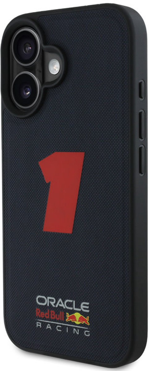 Red Bull Racing iPhone 16 Backcover hoesje Magsafe Meshed - 3D Rubber Number 1 - Navy van Red Bull Racing — afbeelding 3