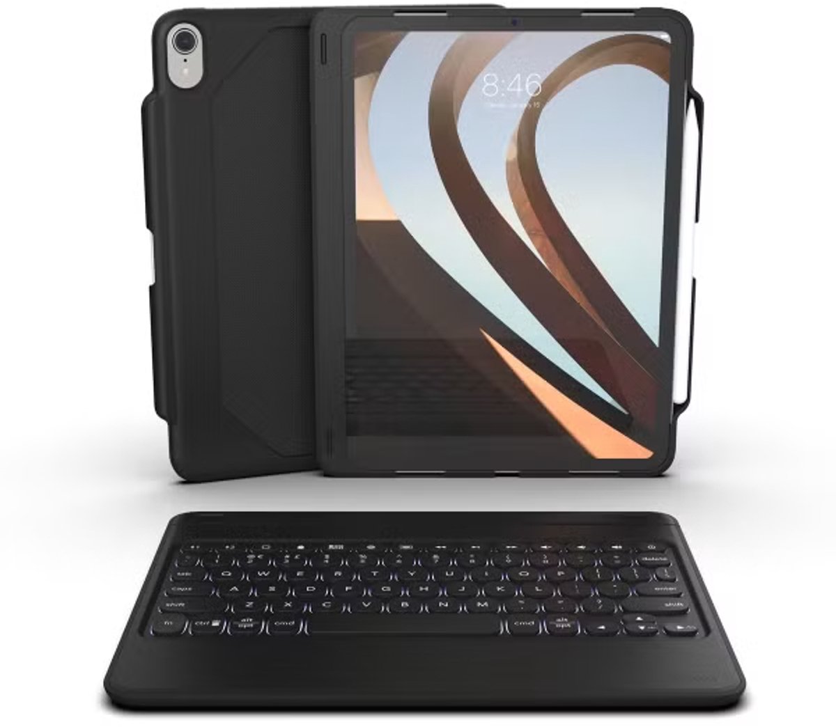 ZAGG Rugged Book Go Bluetooth toetsenbord Frans voor Apple iPad Pro 11 inch Zwart