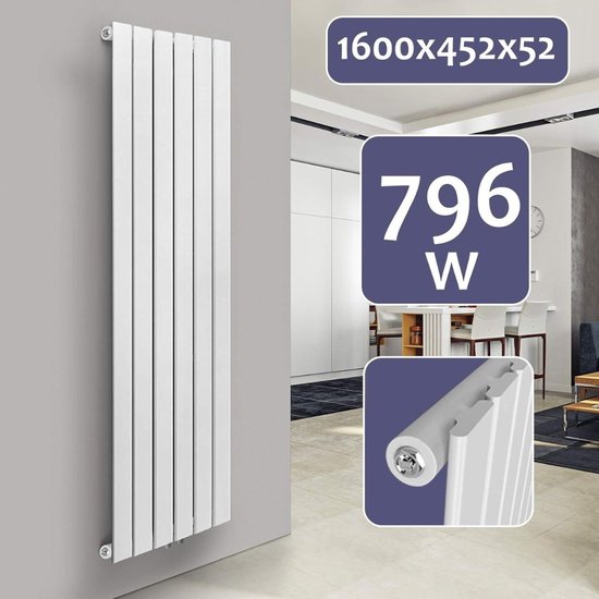 Radiador de baño de doble combustible tradicional, acabado cromado