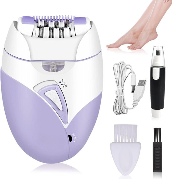 Epileerapparaat dames - Epilator Gezicht & Lichaam - Ladyshave – Gezichtsreiniger Met LED Licht - Ontharingsapparaat - Usb Oplaadbaar