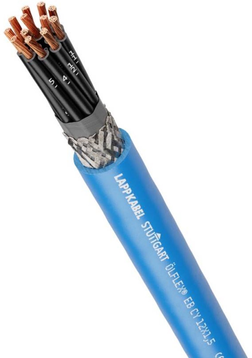 LAPP ÖLFLEX® EB CY Stuurstroomkabel 2 x 0.75 mm² Blauw 12640/100 100 m