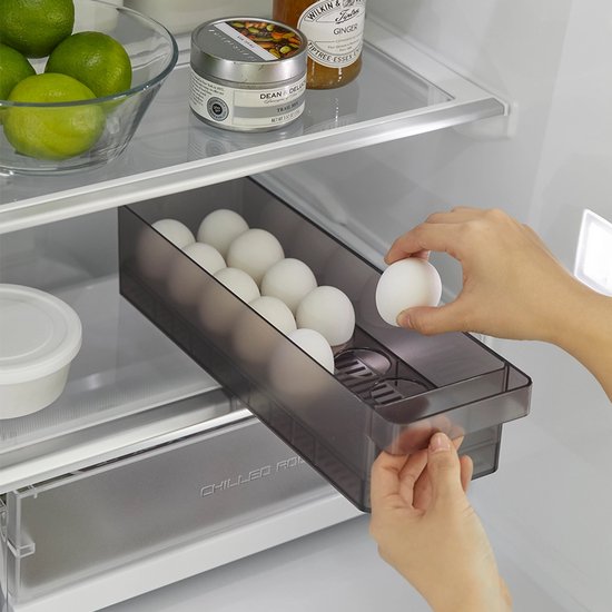 Plateau à oeufs pour réfrigérateur Yamazaki - Tower - Noir