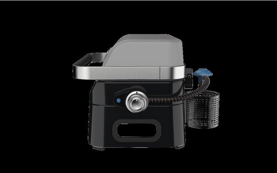 Campingaz Attitude 2go CV BBQ - Draagbare Gas barbecue - voorgemonteerde outdoor grill - werkt op een Campingaz ventielcartouche - tafel barbecue met ingebouwde thermometer - draagbare barbecue met vaatwasserbestendige onderdelen - grijs/zwart