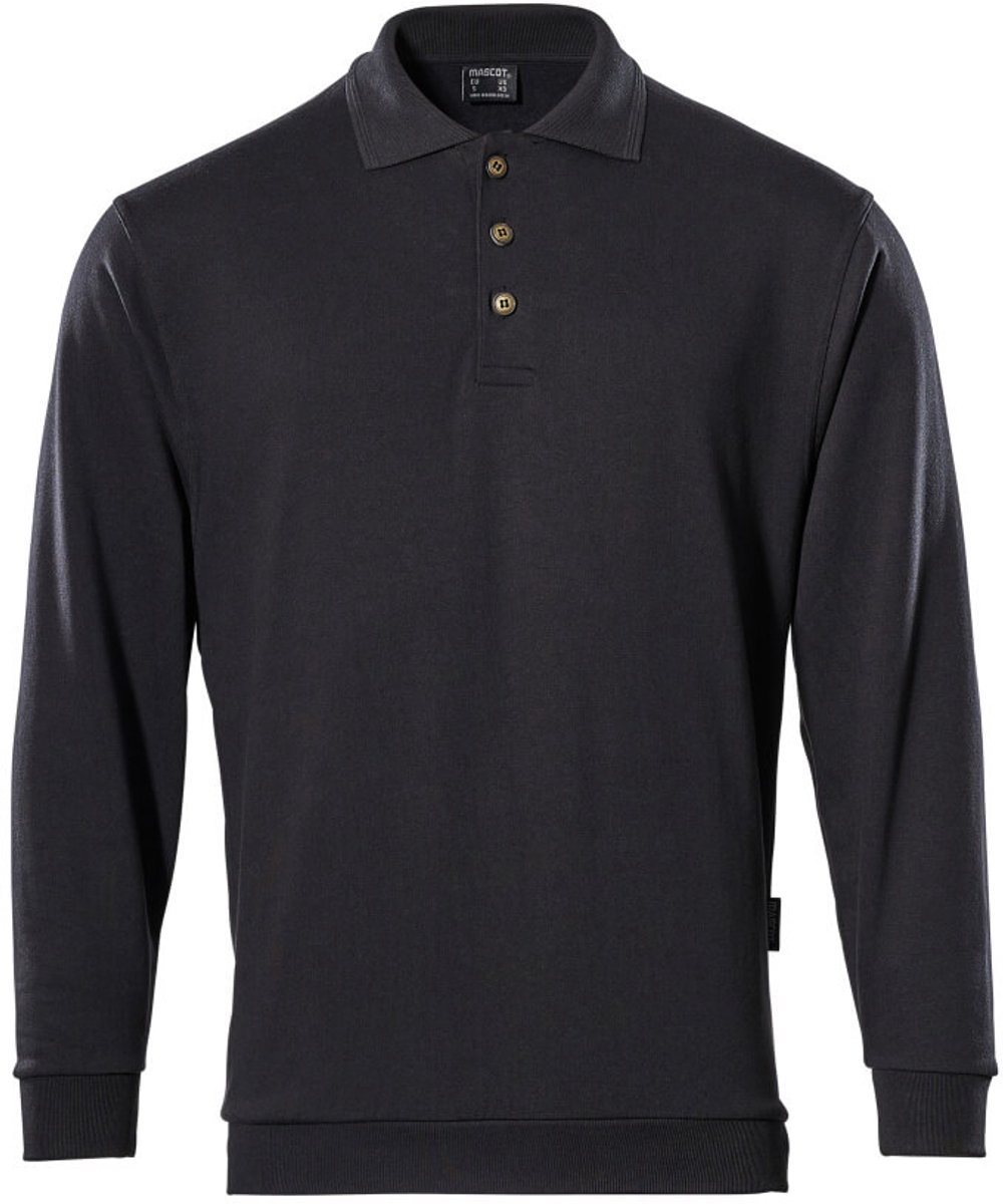 Mascot Crossover Polosweatshirt 00785-280 - Zwart - M