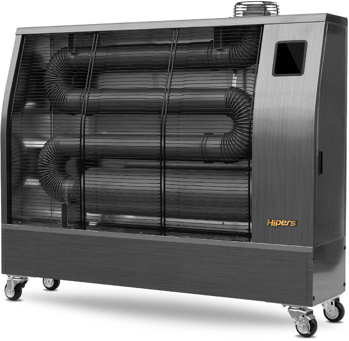 Infrarood dieselstraler Pro 17,4 kW RVS motief 500-1600 m³ Wifi Hipers WDP60IS