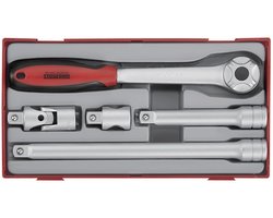 Set ratel en accessoires TT1 tray 1/2 5 delig Teng Tools TT1205