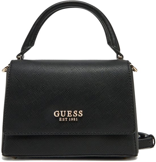 GUESS Sac à main Sac de soirée Fedana Top Handle Flap Bag Black Noir