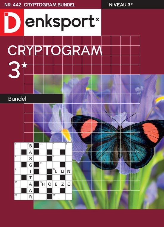 Denksport Puzzelboek Cryptogrammen 3* bundel, editie 442