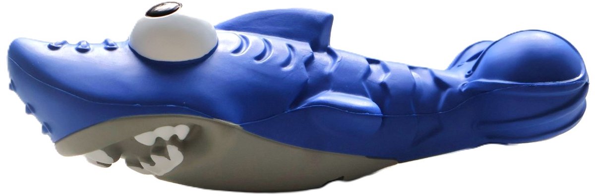 Cavlicious® hondenspeelgoed - kauwspeelgoed - harde bijters - haai - blauw