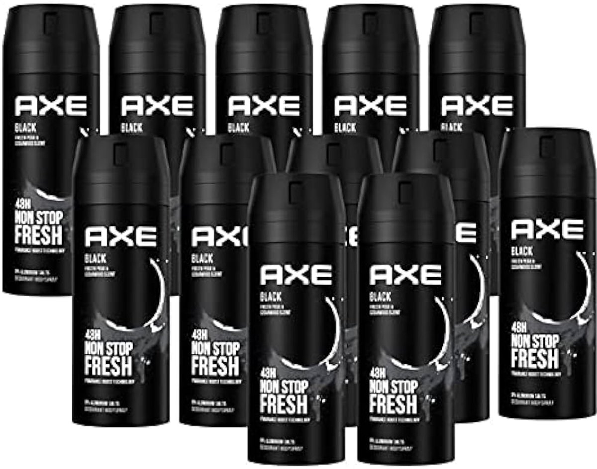 Goedkoopste Axe Black Bodyspray Deodorant (voordeelverpakking) - 12 x 150 ml