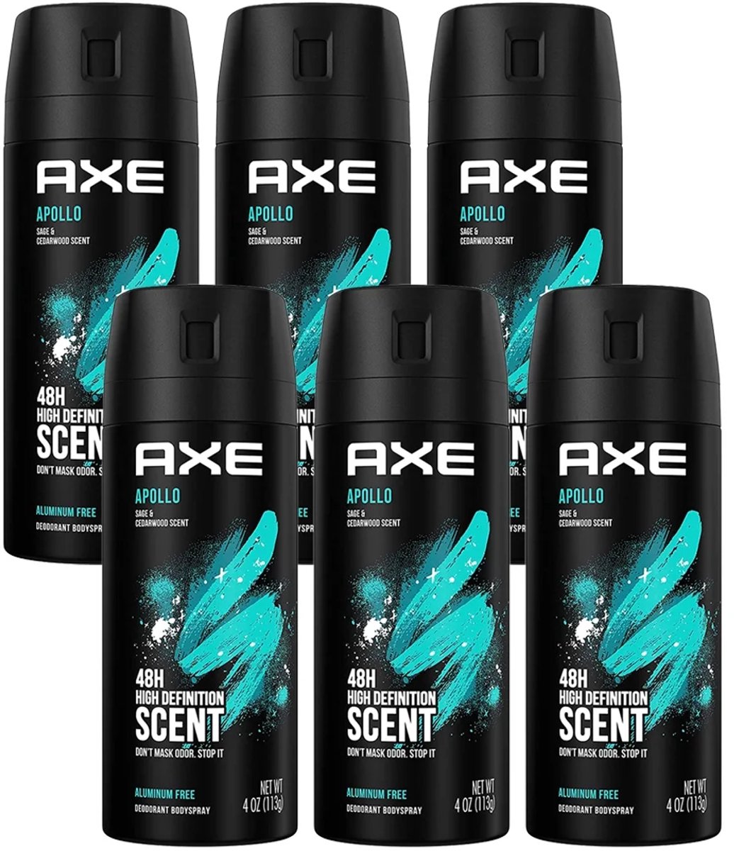Goedkoopste AXE Apollo Deodorant - 6 x 150 ml - Voordeelverpakking