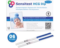 Sensitest Zwangerschapstest Dipstick Extra Vroeg 6 dagen eerder - 6 stuks - Binnen 1 dag in huis