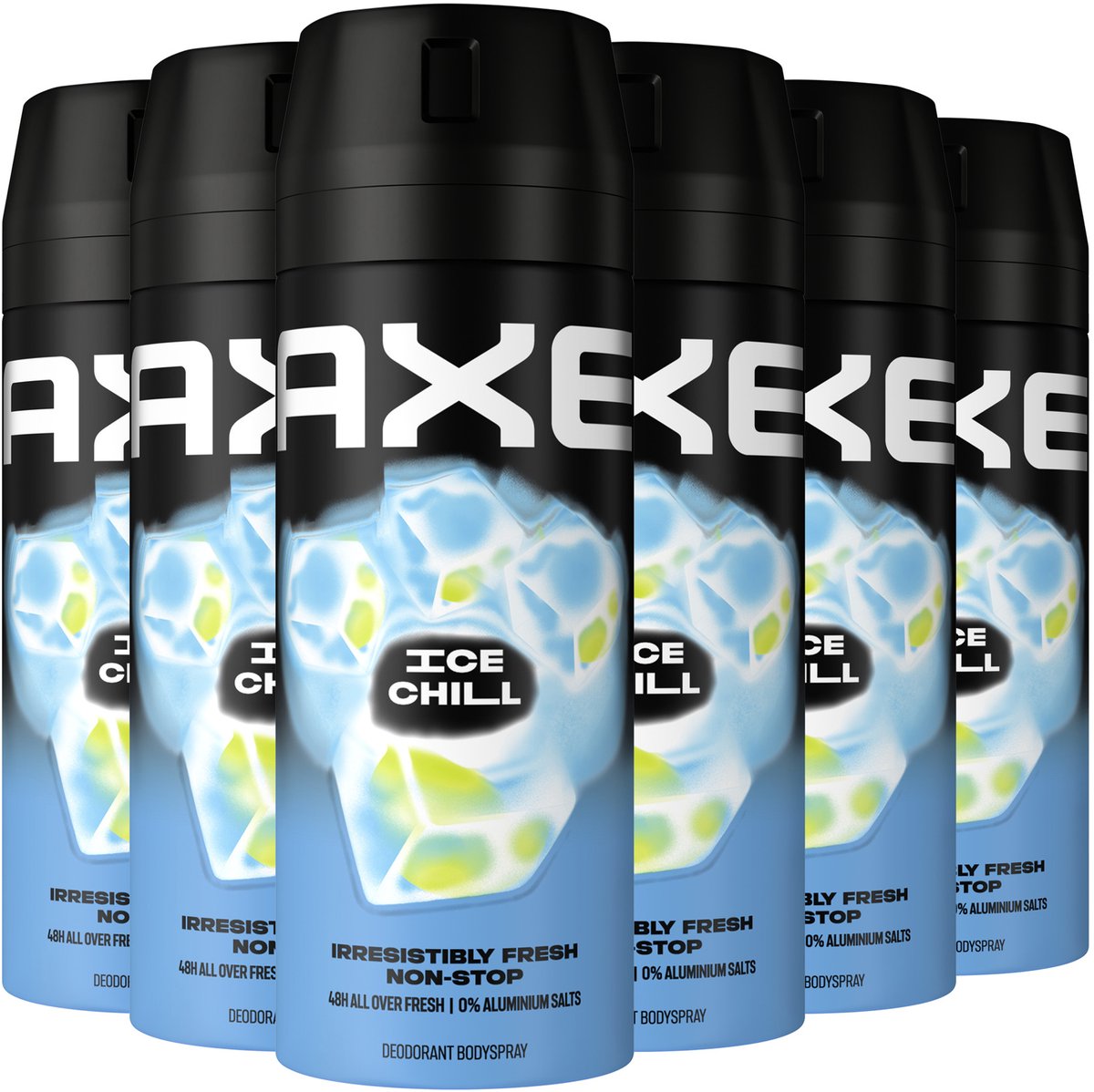 Axe Axe Ice Chill Bodyspray Deodorant - 6 x 150 ml - Voordeelverpakking