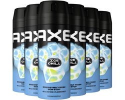 AXE Ice Chil Déodorant Body Spray - 6 x 150 ml - Paquet Avantage