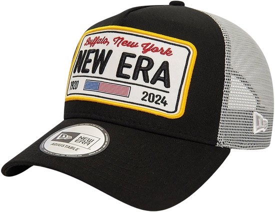 Casquette de camionneur réglable noire 9FORTY A-Frame Patch New Era