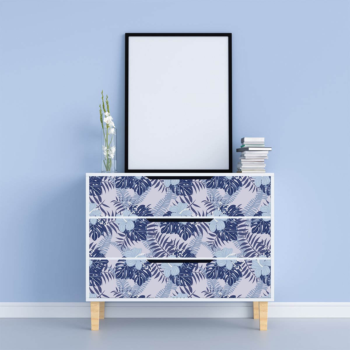 Ambiance Sticker Tropische meubelsticker Chanathip 60 x 90 cm Multi color