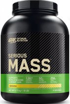 Optimum Nutrition Serious Mass - Banana - Mass Gainer - Weight Gainer - 2727 gram (8 servings)
