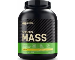 Optimum Nutrition Serious Mass - Banana - Mass Gainer - Weight Gainer - 2727 gram (8 servings)