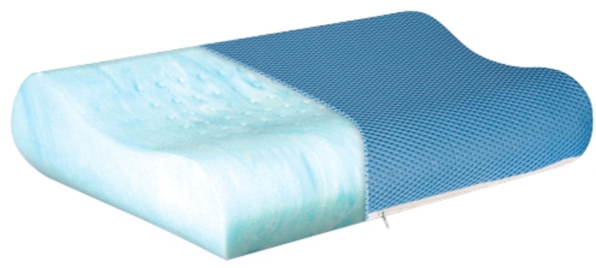 Ergonomisch Hoofdkussen | TED | 60x40x12 cm | Afritsbare hoes