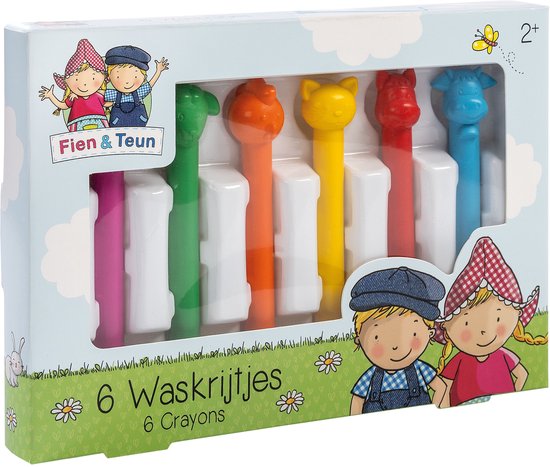 Foto: Fien teun waskrijtjes creatief speelgoed tekenen voor peuters kleuters boerderij dieren bambolino toys vanaf 3 jaar
