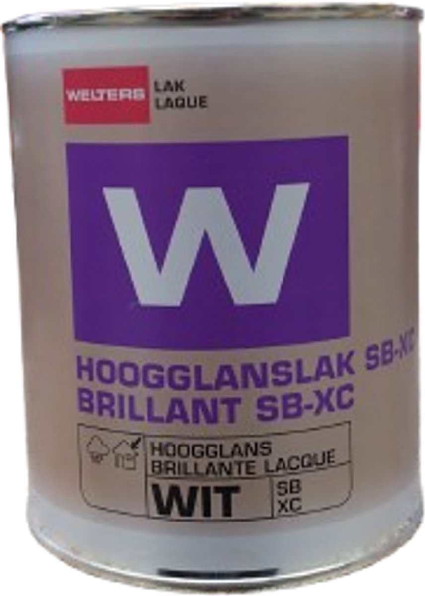 Welters verf lak hoogglans voor buiten roomgeel 3920 1 liter