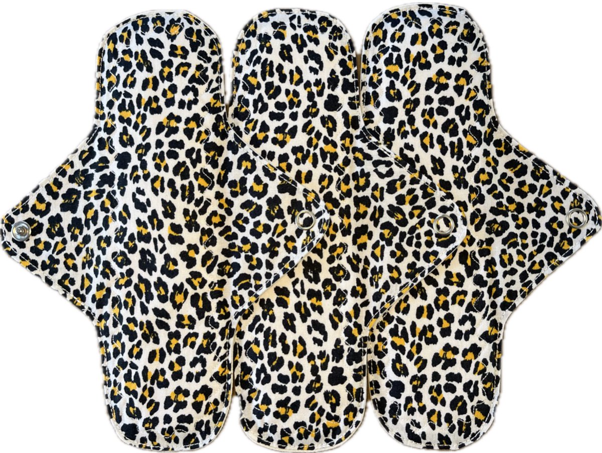 Fancy Sew - Wasbare inlegkruisjes - 3 stuks - in Pantherprint