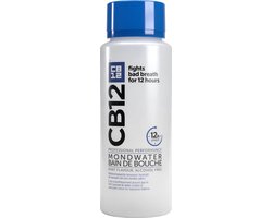 CB12 Original Mondwater - Beschermt 12 uur lang tegen een slechte adem - Met Fluoride voor bescherming tegen gaatjes - Frisse mentholsmaak - Alcoholvrije mondspoeling - 250ml