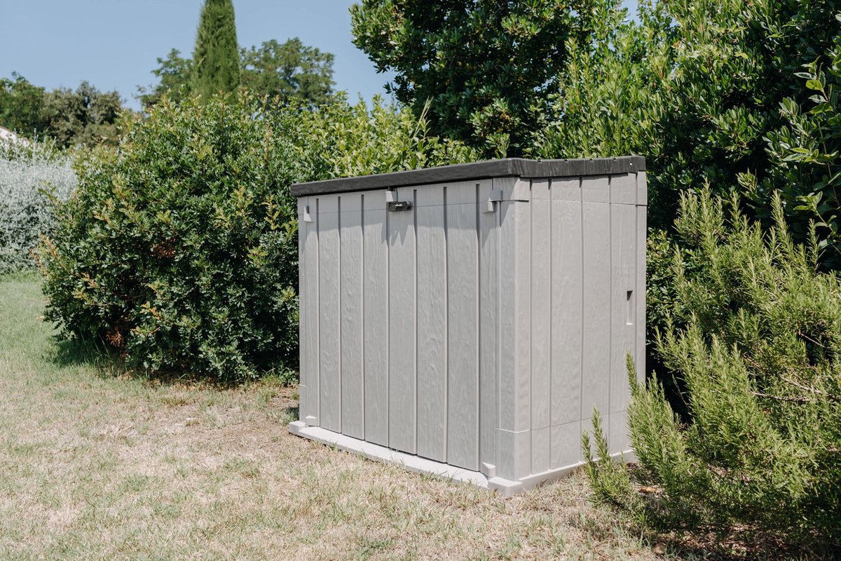 Toomax Stora way opbergbox 842 liter - taupe donker grijs