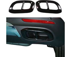 Uitlaat trim tip decoratie lijsten AMG Look Zwart geschikt voor Mercedes GLC GLE GLS W167 X253 X167 2020-