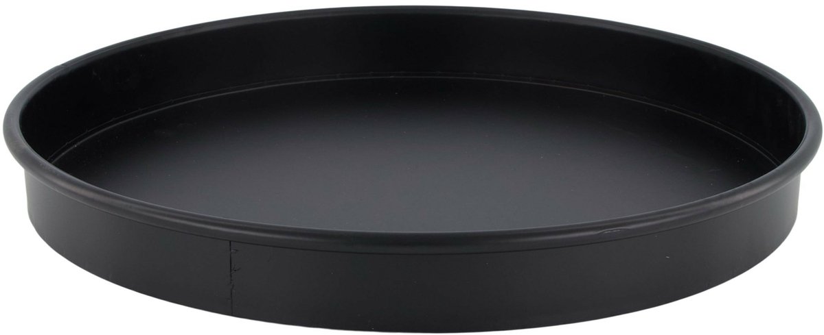 Natural Collections - Decoratie plateau "Dark Elegance" - Kaarsenplateau - Dienblad - rond - zwart metaal - 37 cm