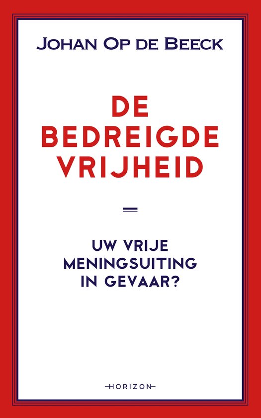 De bedreigde vrijheid - cover