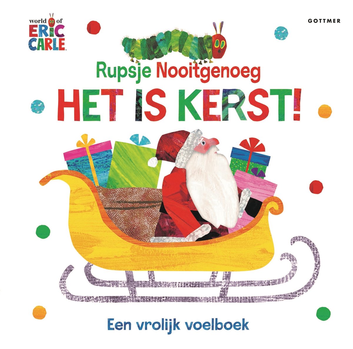 Omslag van Rupsje Nooitgenoeg - Het is kerst!
