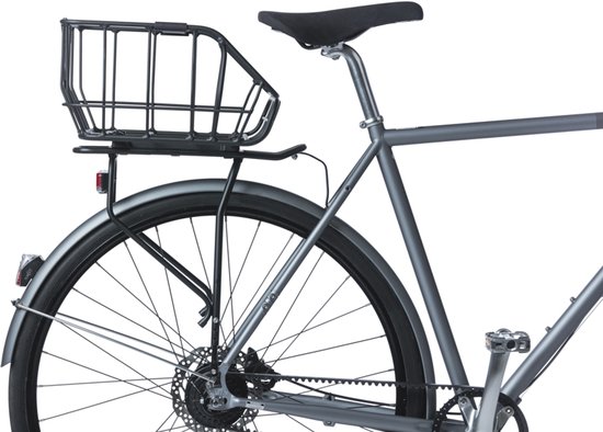 Basil Portland fiets achtermand MIK, 25L, mat zwart -aluminium -verstelbare bevestigingsband van Basil — afbeelding 5