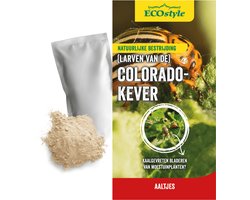 ECOstyle 25 mln Aaltjes H tegen Larven Coloradokever - Bestrijdingsmiddel - Natuurlijk & Biologisch - Tegen Bladschade - Bodem- en Bladtoepassing - Werken 24 uur per Dag - 50 m2