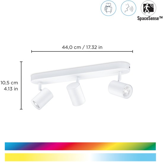 WIZ Opbouwspot Imageo 5 W GU10 Gekleurd en Wit Licht Wit kopen
