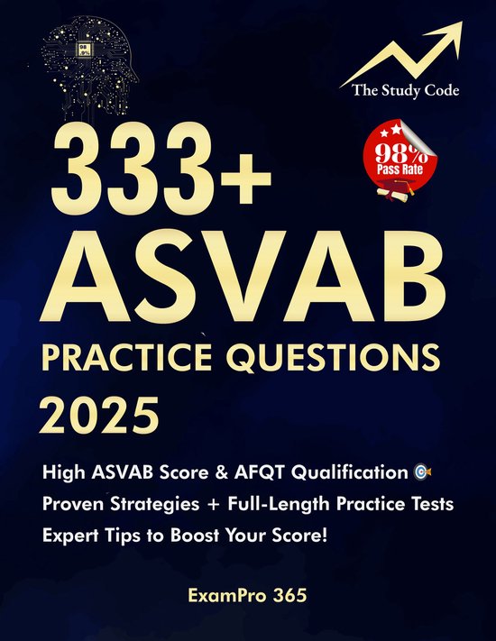 Asvab study guide 2025 current edition 1 333 asvab practice