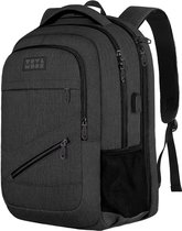 TRVLMORE 28L Rugzak - Rugtas met 15,6 Inch Laptopvak - Schooltas - Laptoptas - Spatwaterdicht - Heren en Dames - Jongens en Meisjes - Antraciet