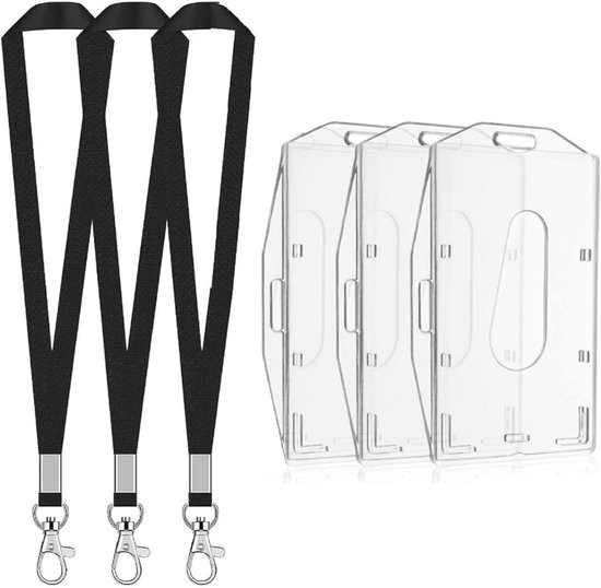 4Pcs Badge Reel Intrekbare Badge Houders Intrekbare Lanyard Sleutelhanger Id Kaarthouder