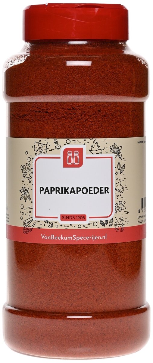 Goedkoopste Van Beekum Specerijen - Paprikapoeder - Strooibus 450 Gram