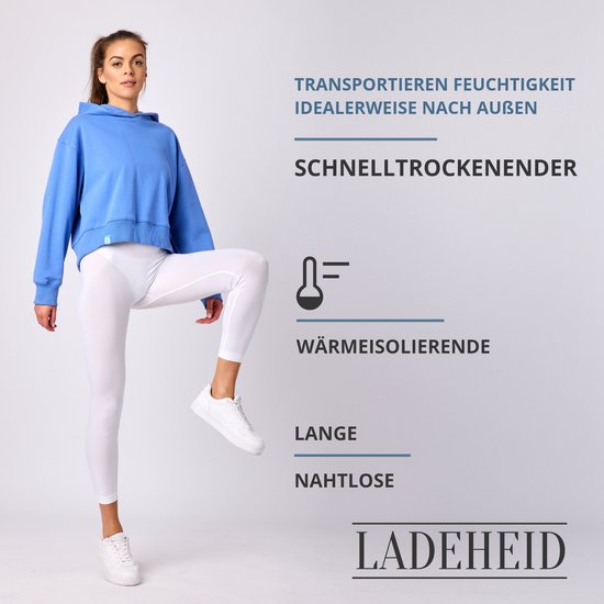 Ladeheid Dames Thermobroek 2 Pack - Sport - Lang - Sporbroek - Polyamide – Zwart/Wit – L - LA-LA40-261-TMPW-2B — afbeelding 2