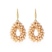 Lajetti Mini Drop Earring Marron Clair - Boucles d'oreilles pour femme - Boucles d'oreilles en perles